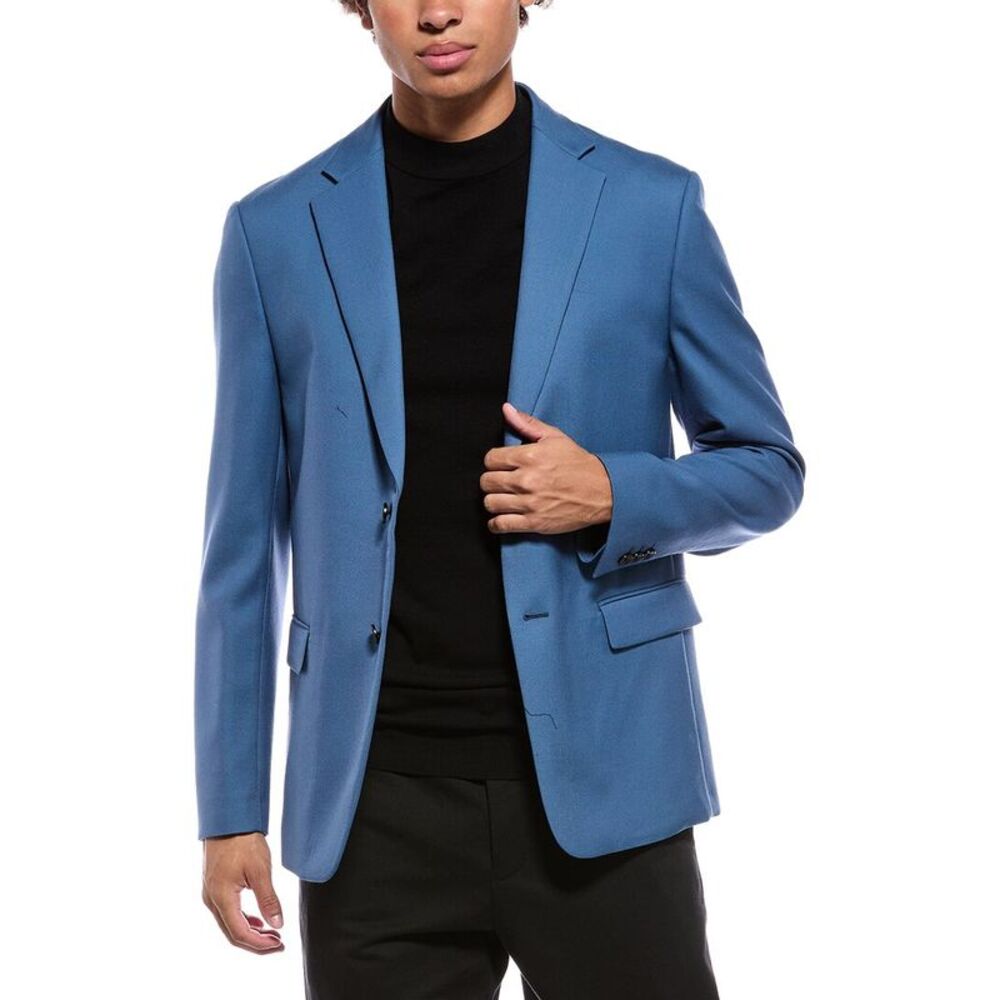 Theory Mens  Clinton Wool Blazer, Blue